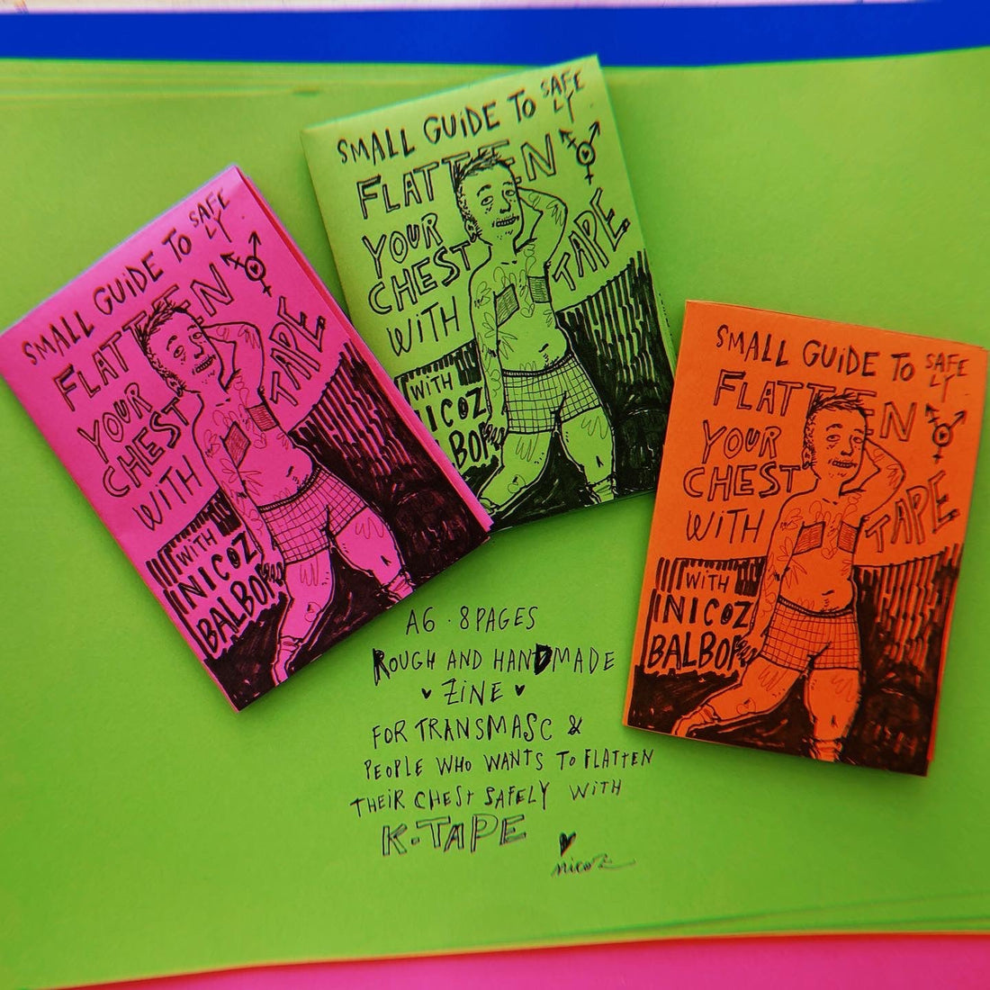 Tiny Zine for Binding Safely: Visual Guidance for Transmasculine Bodies