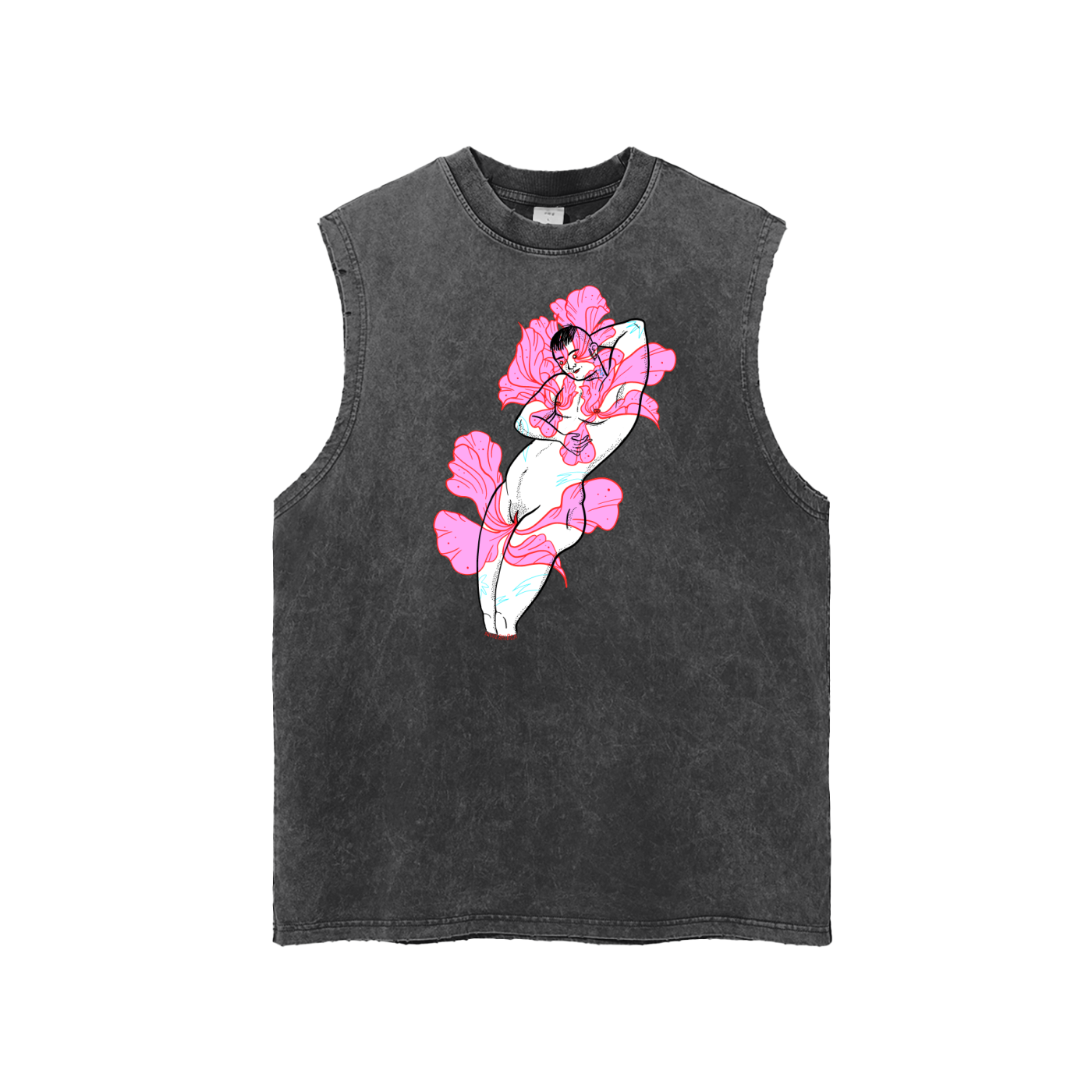 New Perimeter - Frayed Hem Tank Top