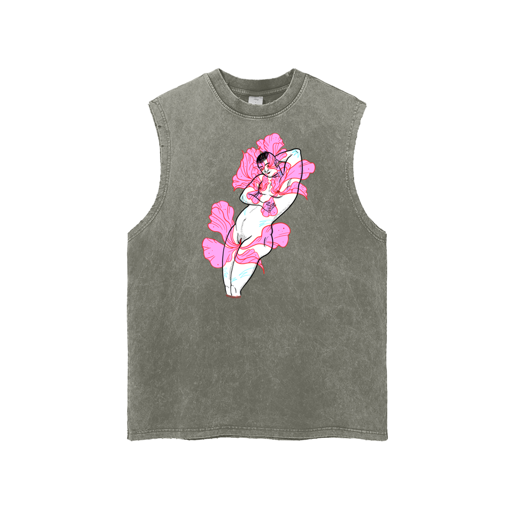 New Perimeter - Frayed Hem Tank Top