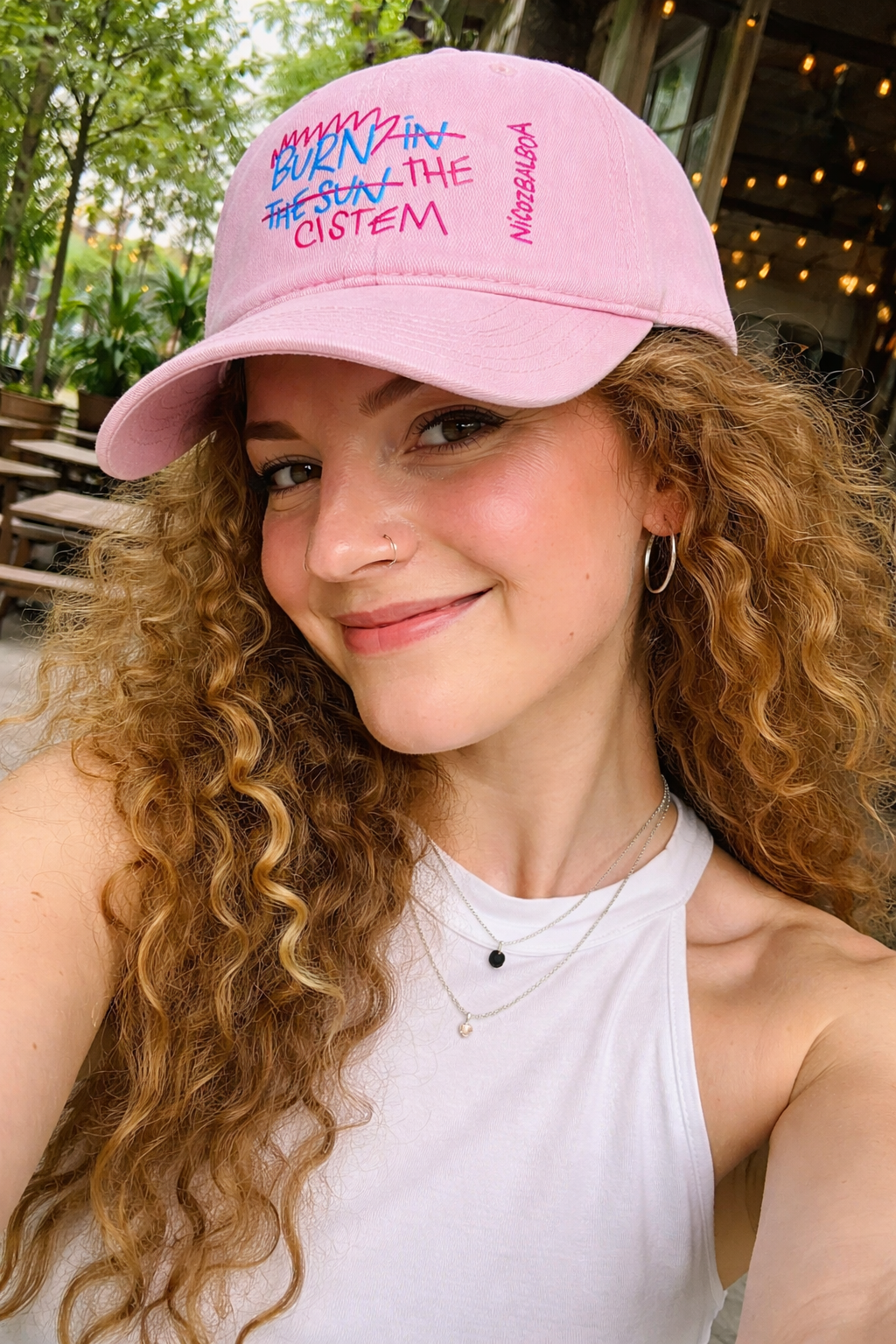Burn the Cistem — Embroidered Washed Cap