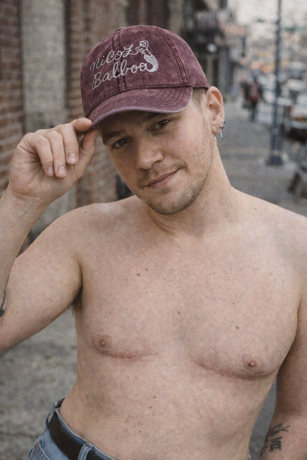 Nicoz Balboa Logo Cap — Vintage Washed Cotton Twill Hat