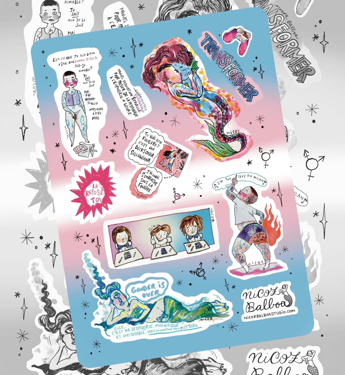 Transformer Sticker Sheet – Limited Edition | Nicoz Balboa