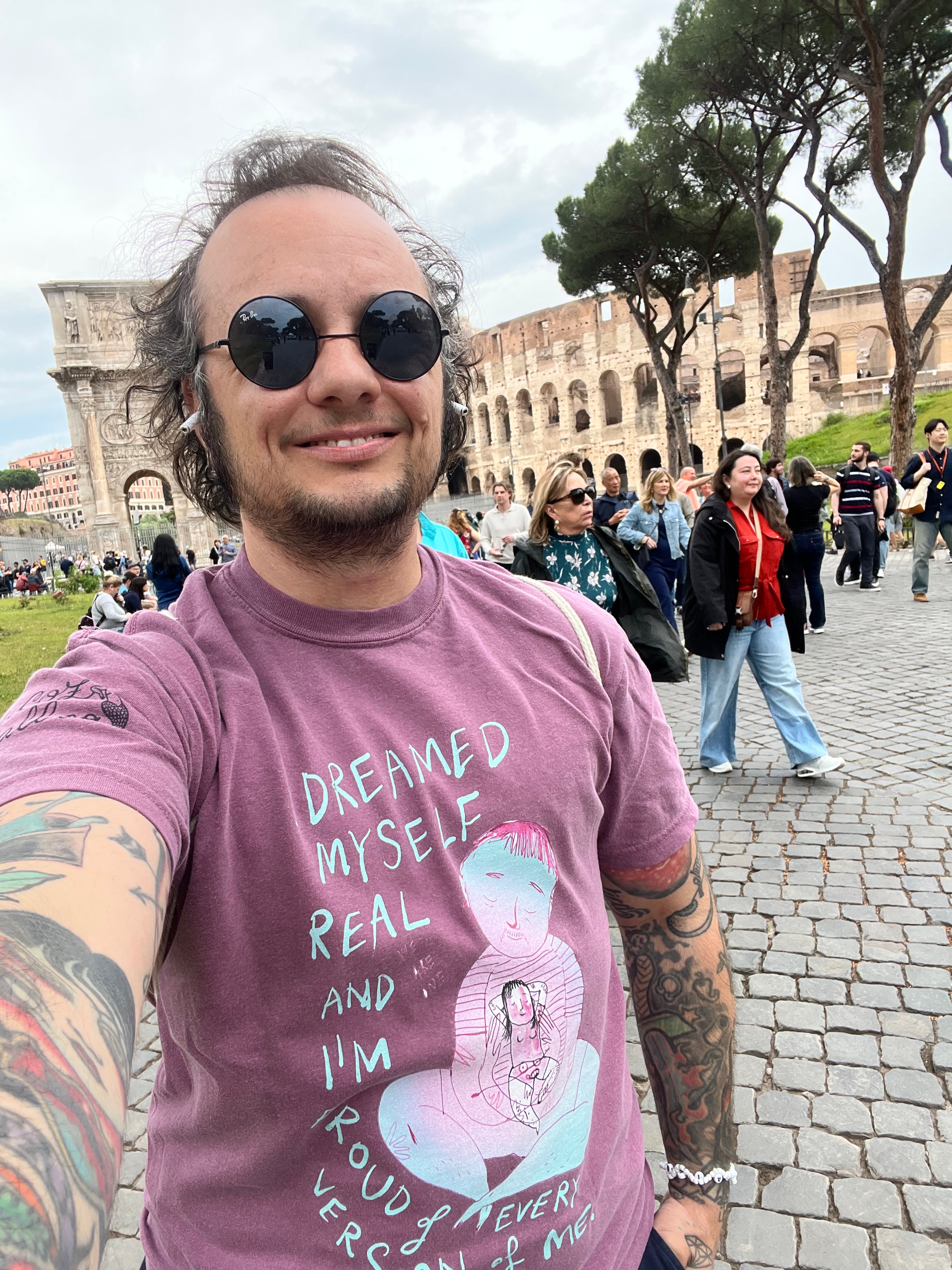 “I Dreamed Myself Real” Unisex garment-dyed heavyweight t-shirt – 4 colors