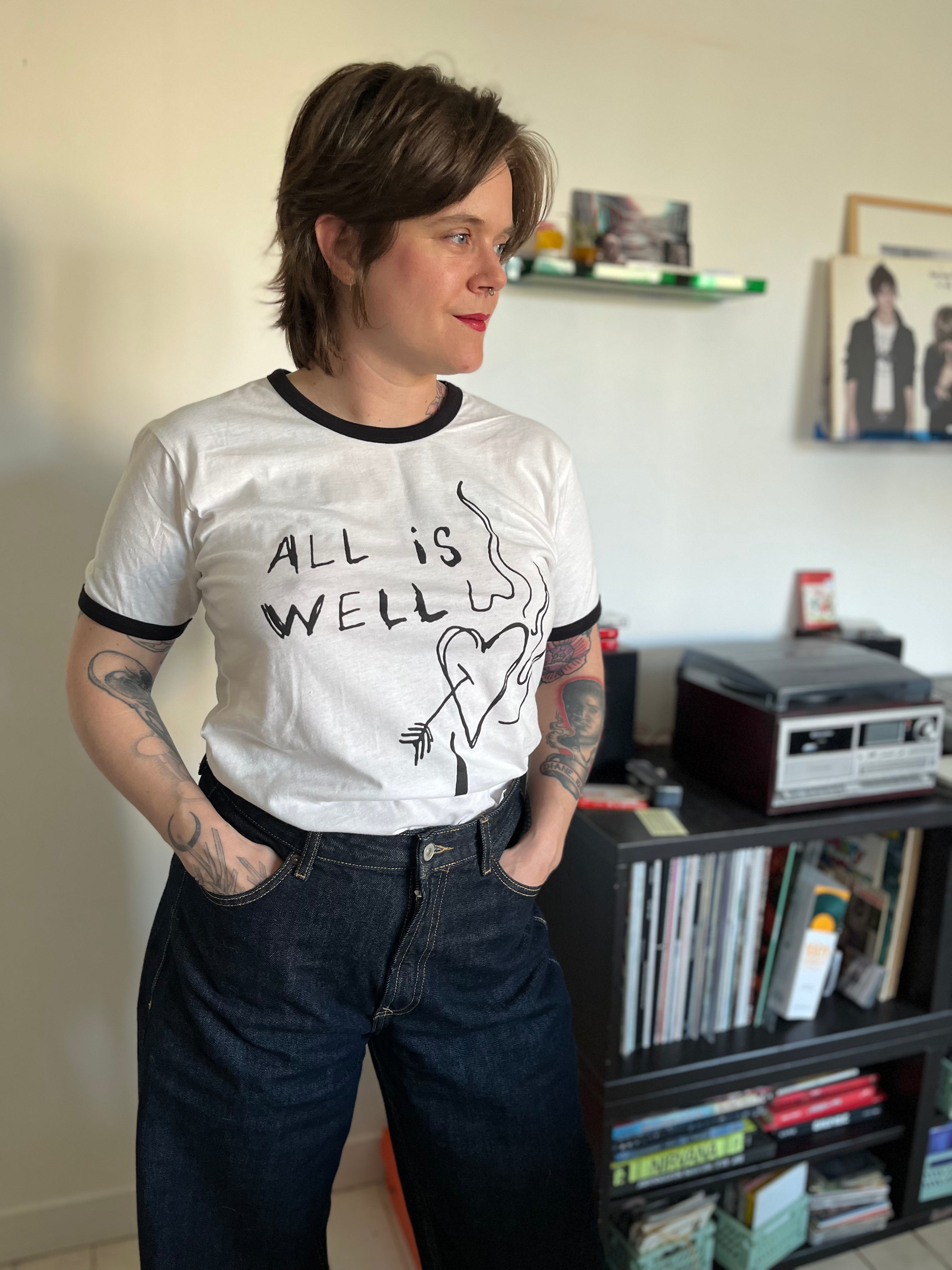 ALL IS WELL — Ringer Tee - 2 colors