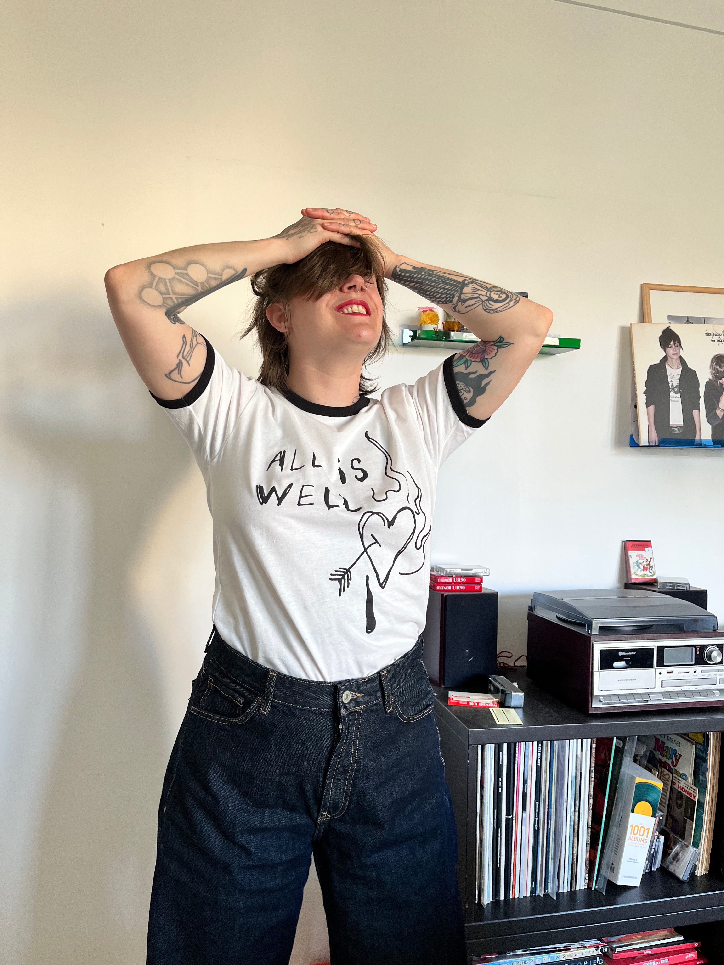 ALL IS WELL — Ringer Tee - 2 colors