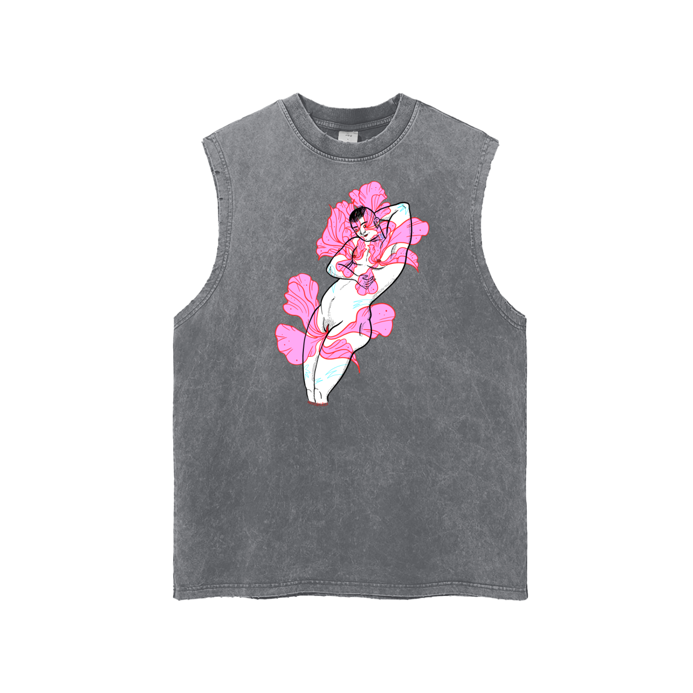 New Perimeter - Frayed Hem Tank Top