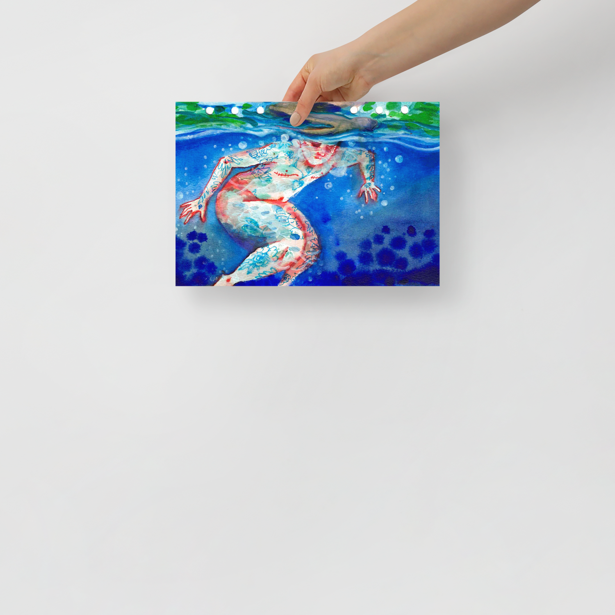 Ophelia Beneath - Trans Joy Art Print