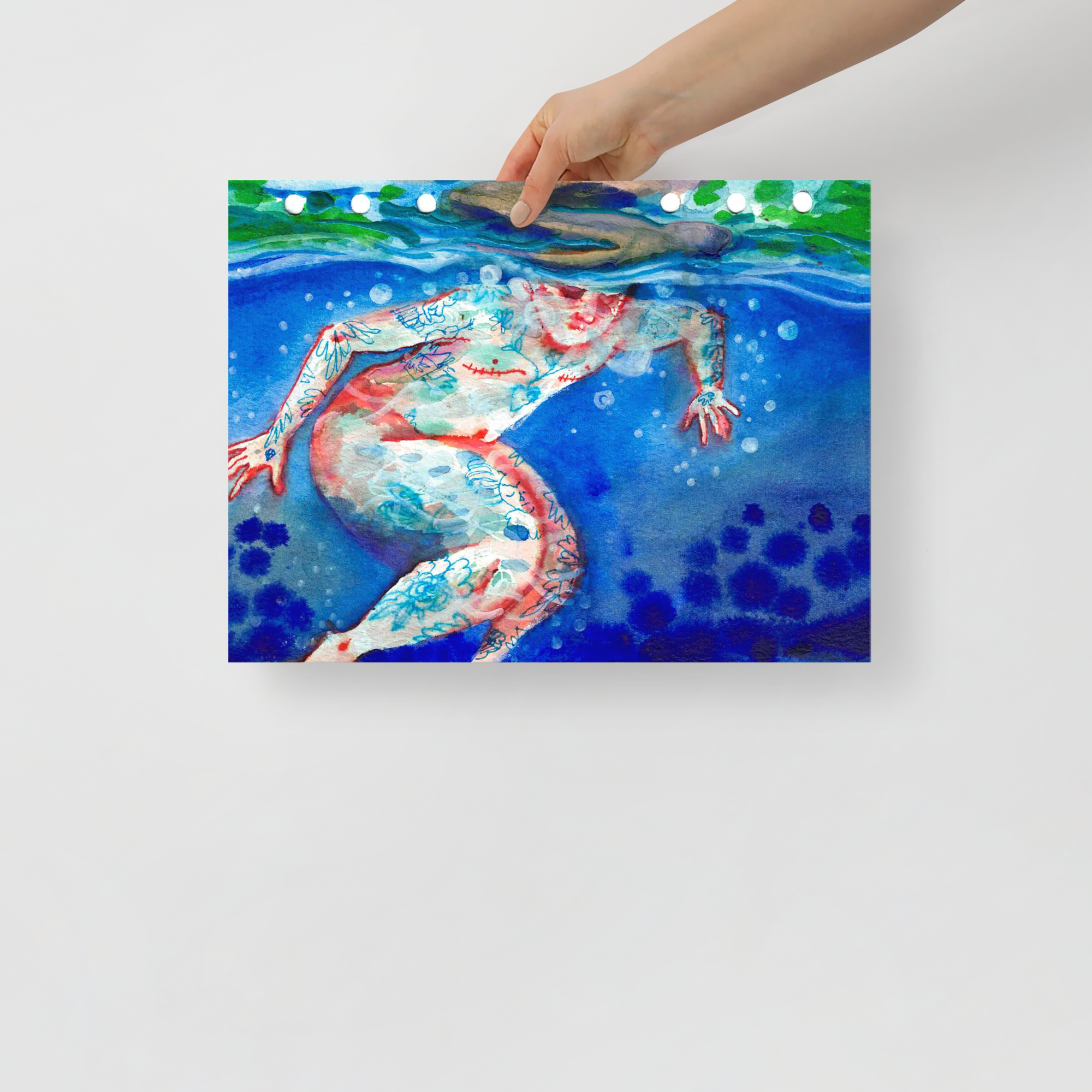 Ophelia Beneath - Trans Joy Art Print