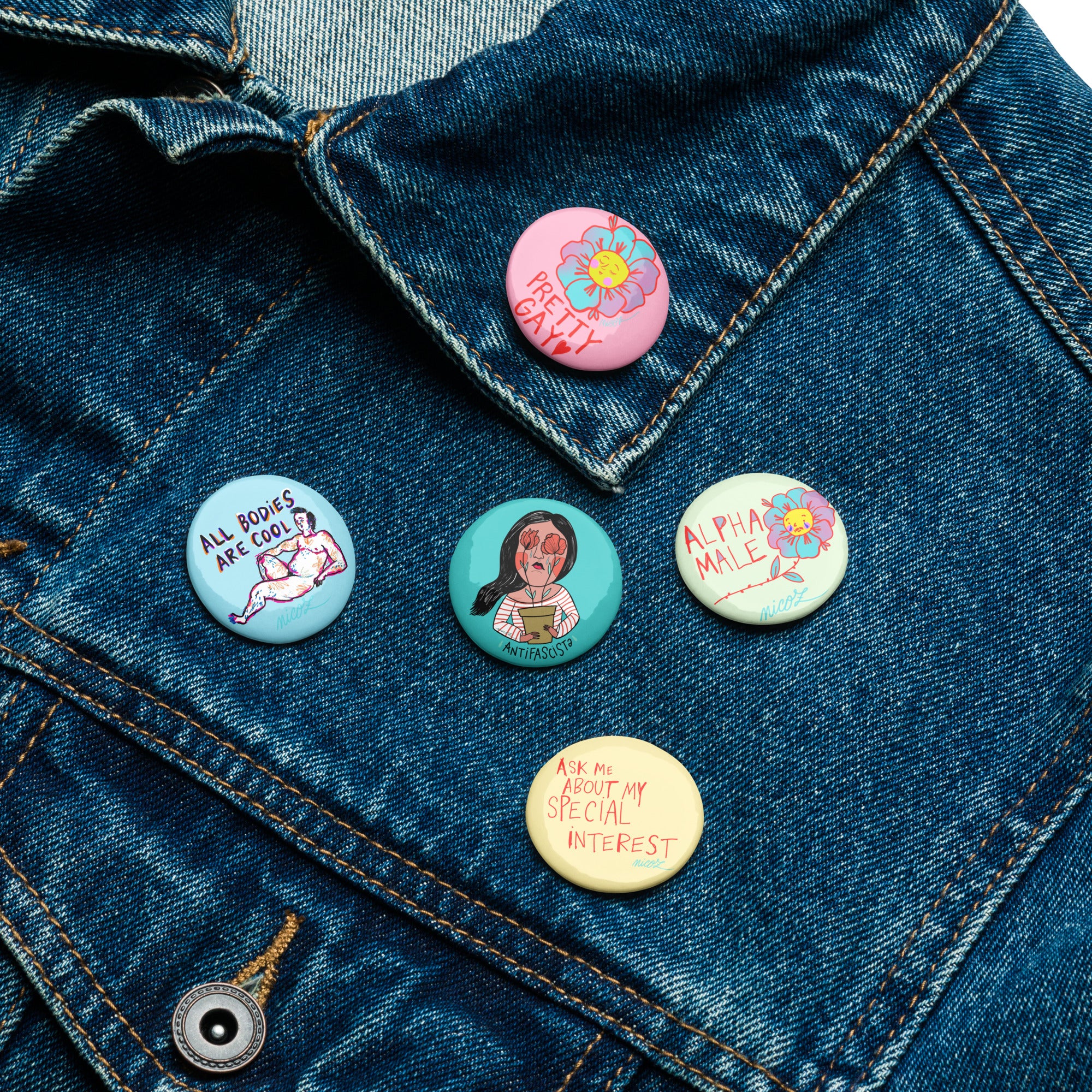 Pretty Woke Pin Pack ♥ — Set of 5
