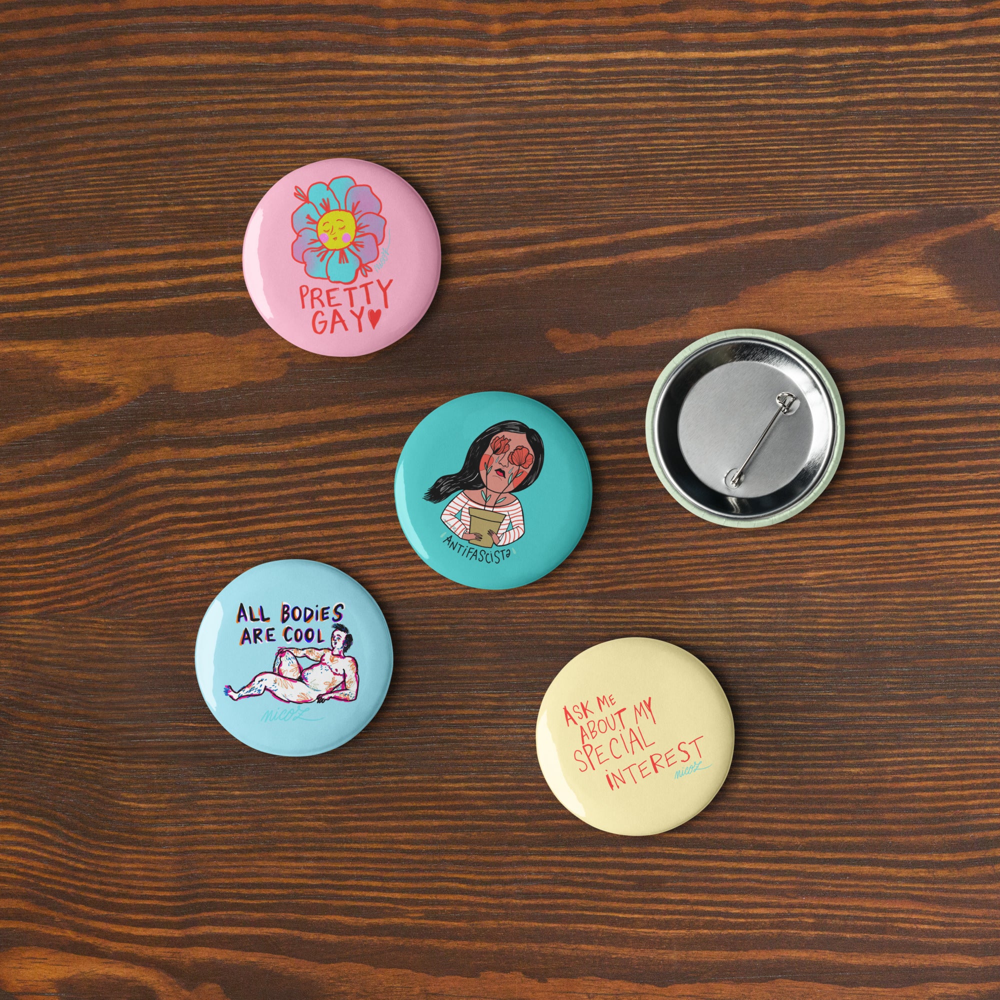 Pretty Woke Pin Pack ♥ — Set of 5