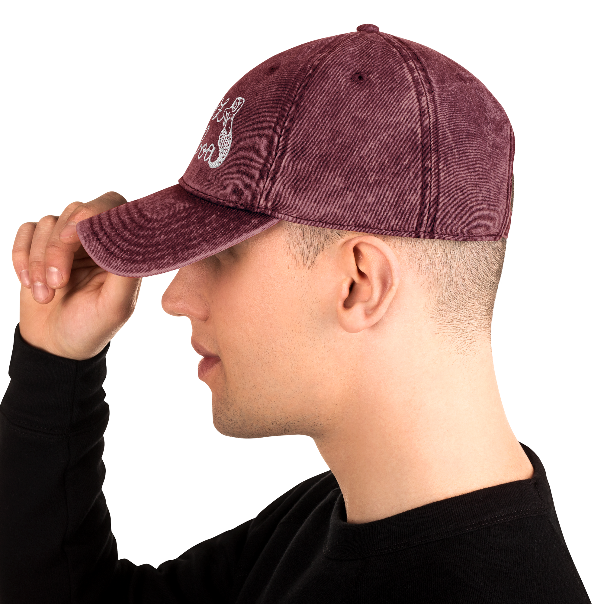 Nicoz Balboa Logo Cap — Vintage Washed Cotton Twill Hat